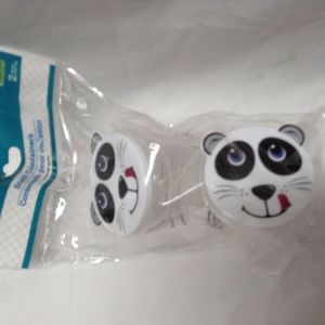 NIP White Cat Panda Angel Of Mine 2 Snack Containe